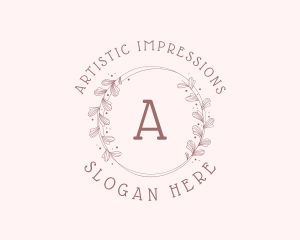 Wreath Leaf Boutique logo design