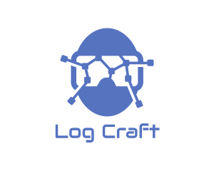 VR Circuit Goggles logo design