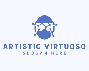 VR Circuit Goggles logo design