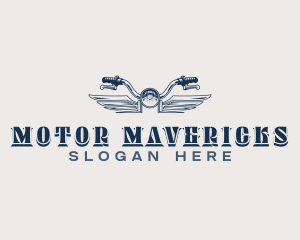 Biker Motorcycle Wings logo design