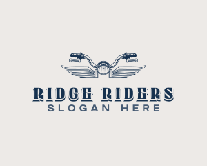 Biker Motorcycle Wings logo design