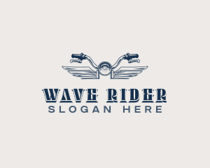 Biker Motorcycle Wings logo design