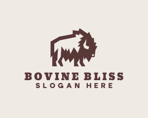 Bison Animal Ranch logo design