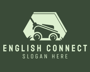 Grass Lawn Mower Mowing logo design