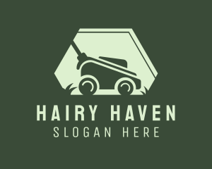 Grass Lawn Mower Mowing logo design