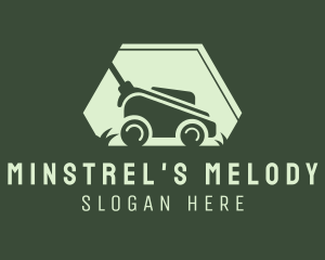 Grass Lawn Mower Mowing logo design