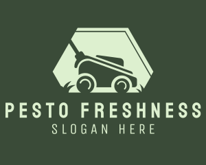 Grass Lawn Mower Mowing logo design