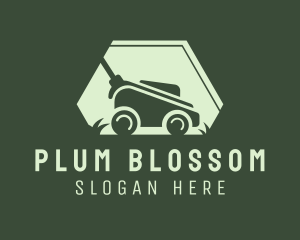 Grass Lawn Mower Mowing logo design