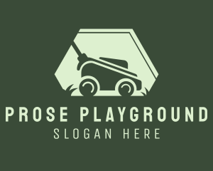 Grass Lawn Mower Mowing logo design