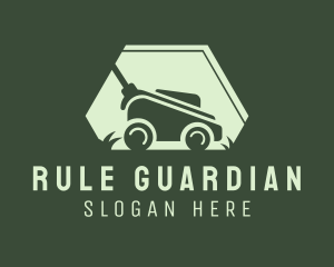 Grass Lawn Mower Mowing logo design