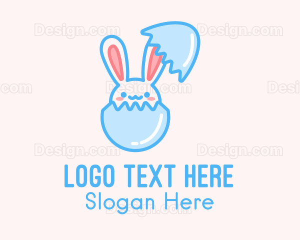 Easter Egg Hatch Bunny Logo