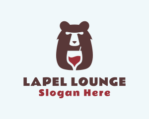 Bear Wine Bar logo design