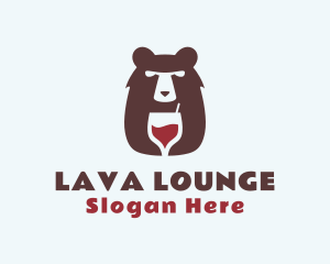 Bear Wine Bar logo design