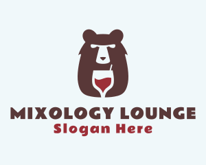 Bear Wine Bar logo design