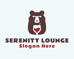 Bear Wine Bar logo design