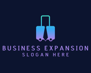 Businessman Necktie Luggage logo