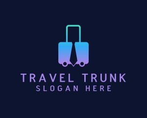 Businessman Necktie Luggage logo