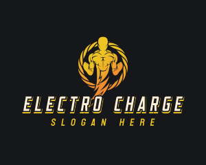 Lightning Human Power logo design