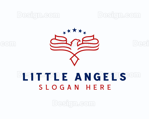 Military Patriotic Eagle Logo