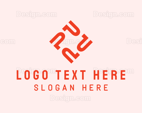 Tech Business Letter P Logo