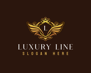 Luxury Shield Crown logo design