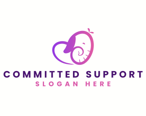 Elephant Heart Care logo design