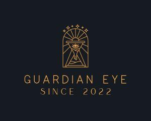 Mystic Hourglass Eye logo design