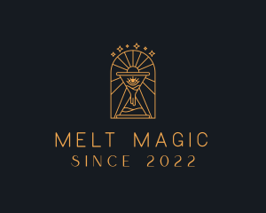 Mystic Hourglass Eye logo design