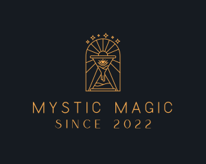 Mystic Hourglass Eye logo design