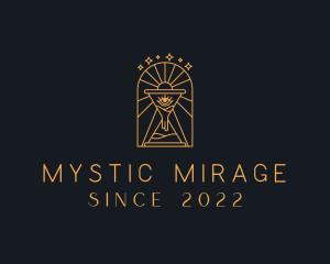 Mystic Hourglass Eye logo design