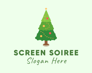 Christmas Tree Home Decoration logo design