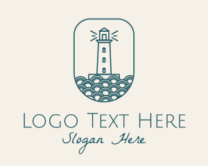 Blue Lighthouse Badge logo