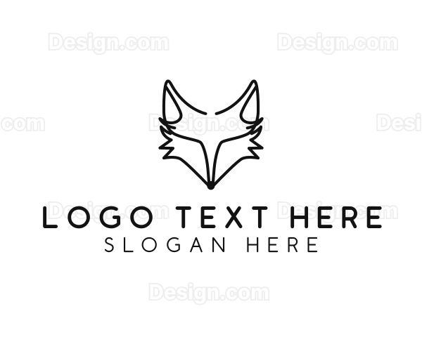 Wild Fox Animal Logo