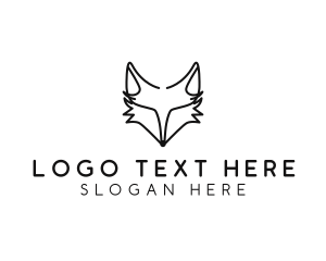 Wild Fox Animal logo