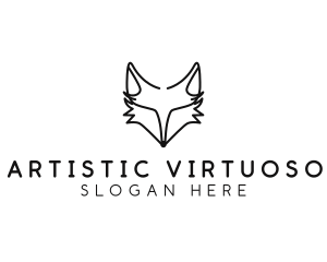 Wild Fox Animal logo design