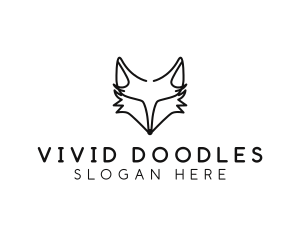 Wild Fox Animal logo design