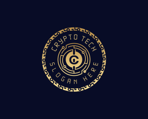 Digital Crypto Currency logo design