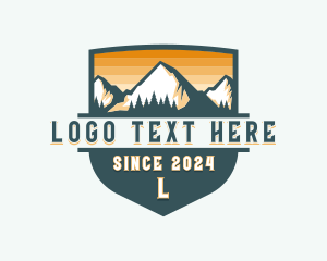 Hiking Trekking Mountain Adventure logo