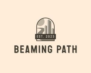 Pathway Building Road logo design