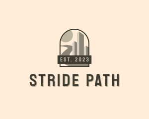 Pathway Building Road logo design