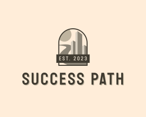 Pathway Building Road logo design