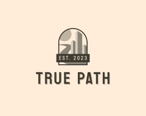 Pathway Building Road logo design