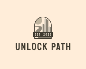 Pathway Building Road logo design