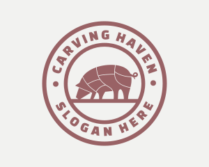 Pig Butcher Farm  logo design