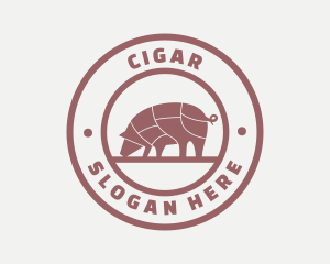 Pig Butcher Farm  logo design