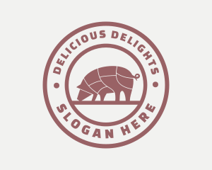 Pig Butcher Farm  logo design