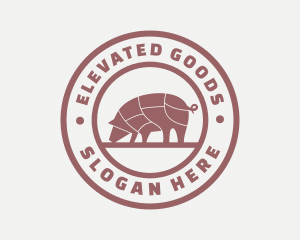 Pig Butcher Farm  logo design