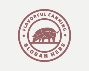 Pig Butcher Farm  logo design