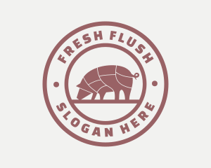 Pig Butcher Farm  logo design