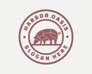 Pig Butcher Farm  logo design